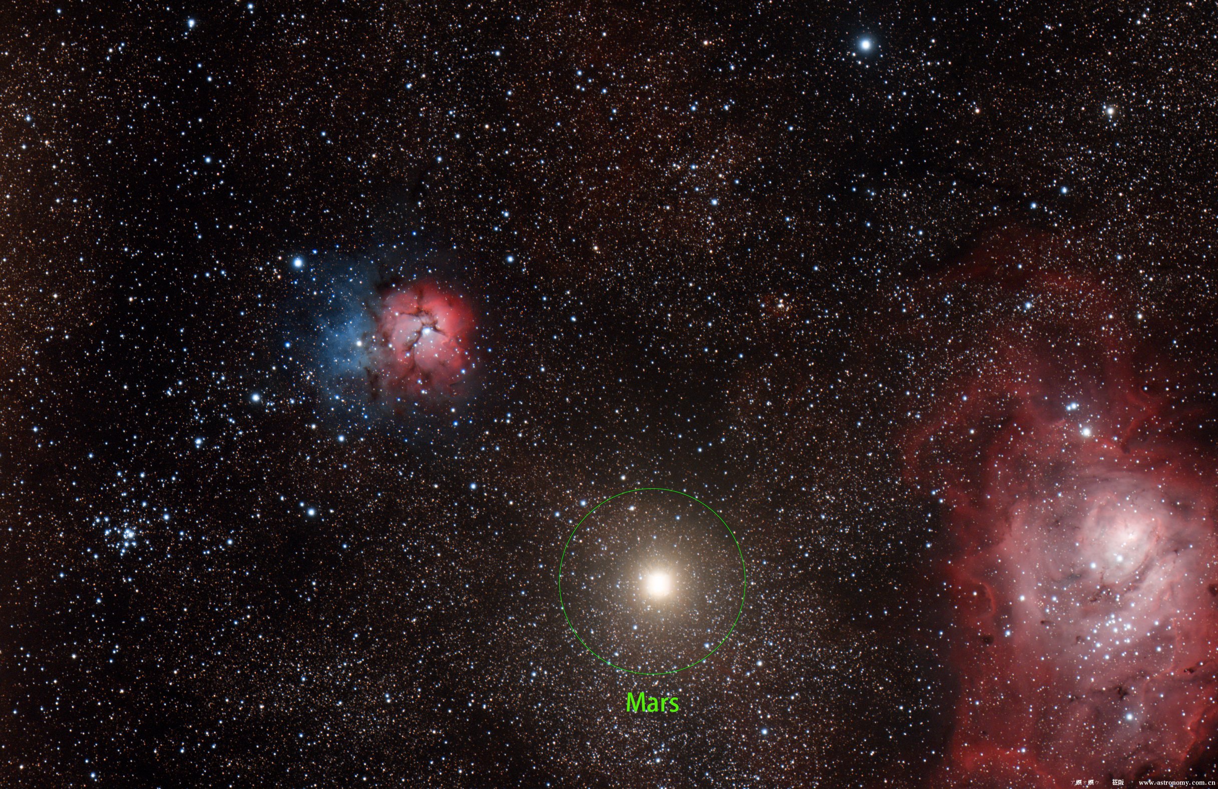 M20火星同框