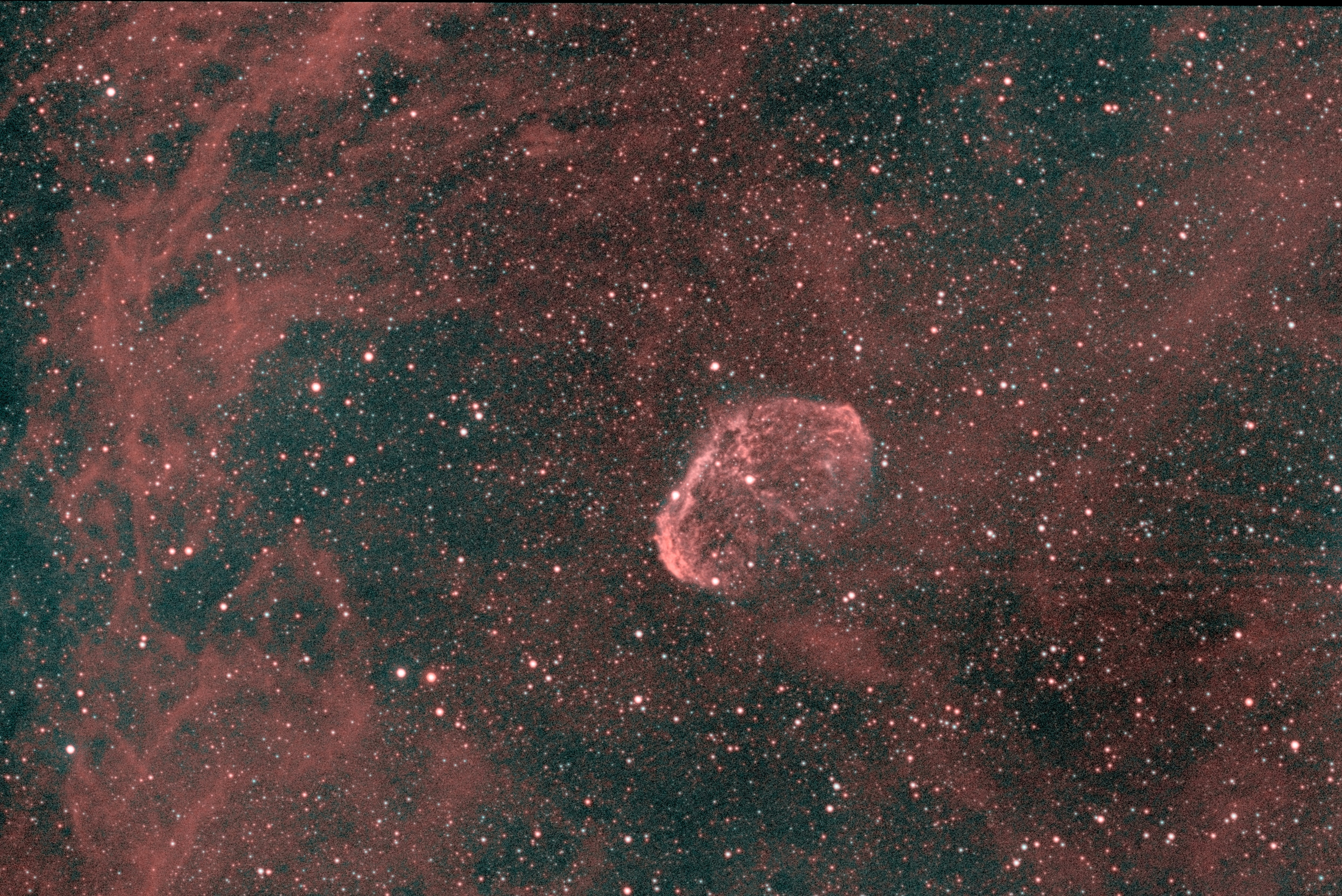 NGC6888 HOO Ha 60min, Oiii 48min