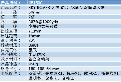 徒步7x50