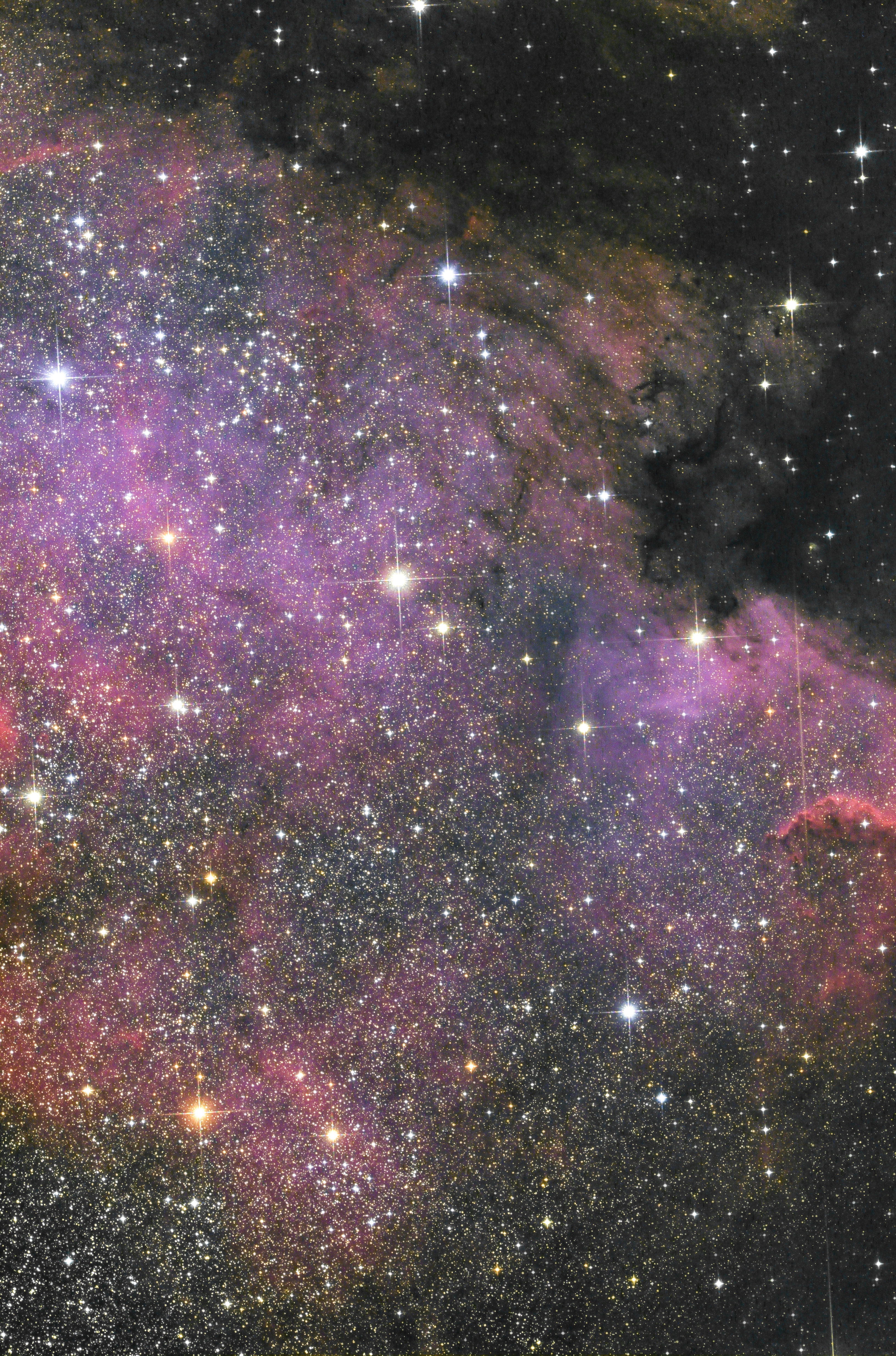 NGC7000-10张叠加