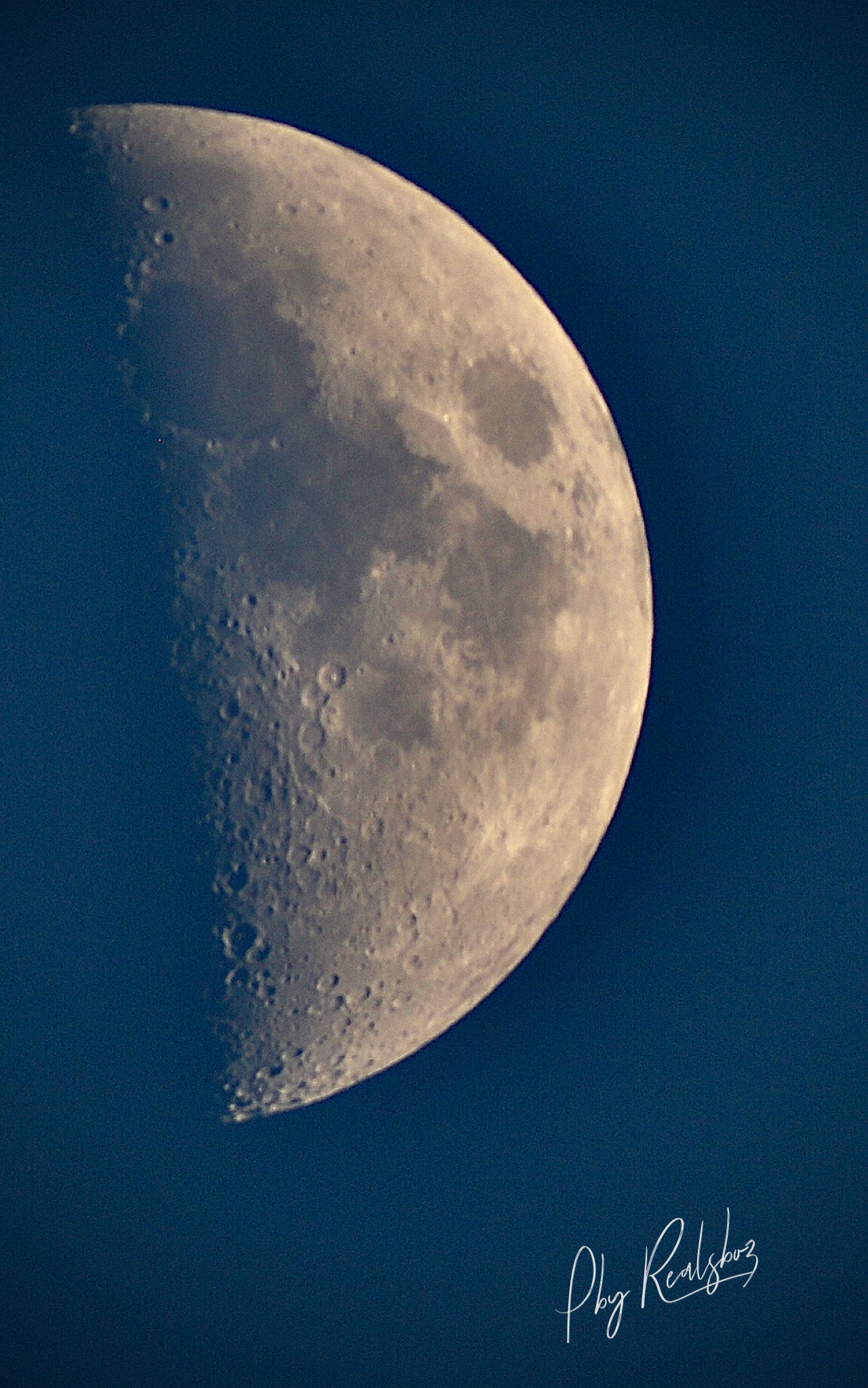 七夕夜城市观月