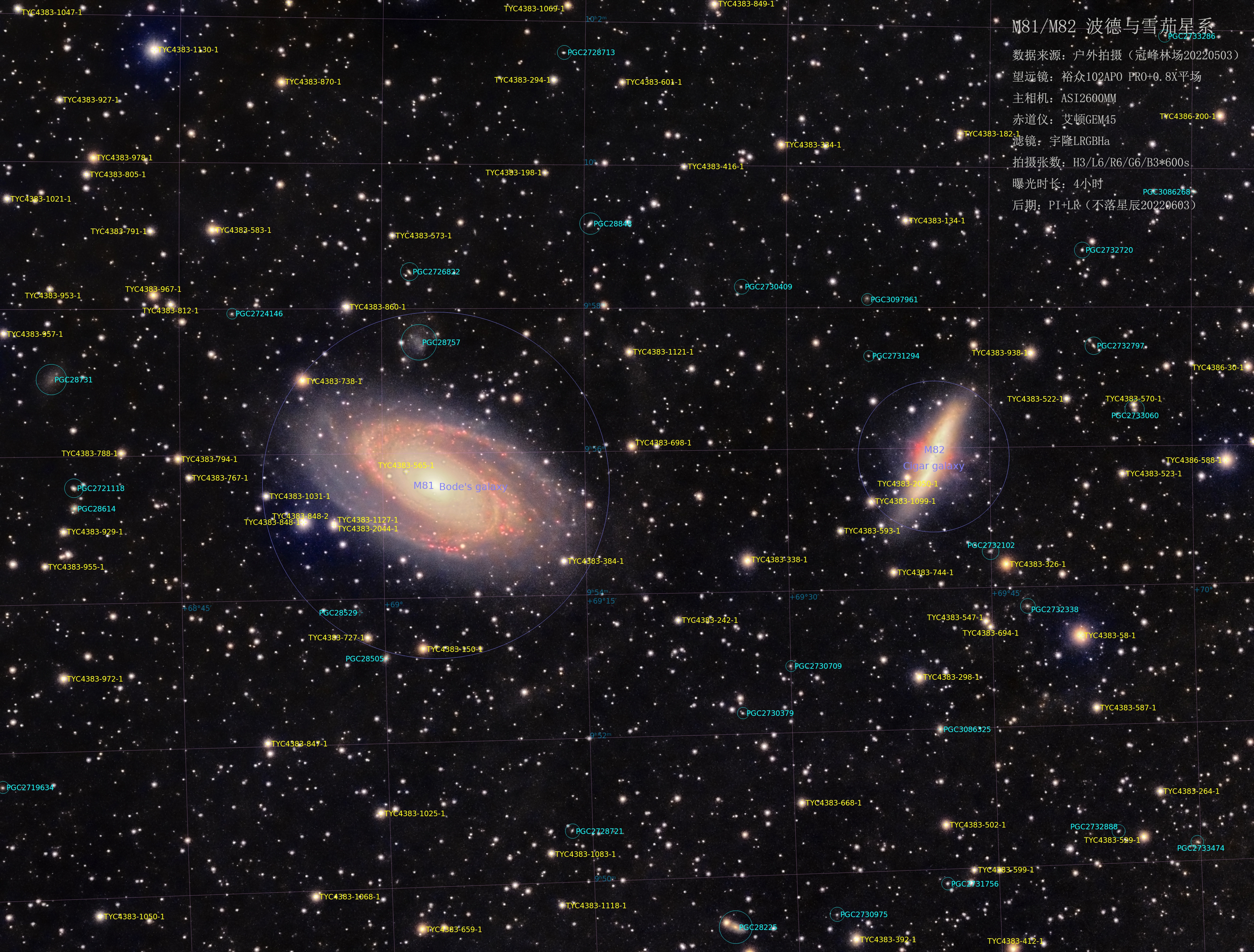 M81/M82波德与雪茄星系