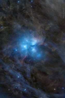 上山拍的M45昴星团