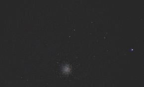 尼康4500相机拍摄的73P彗星和M13