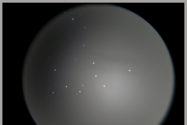 卡片机城里深空之 21 ---- ( NGC1981 星团 , 2X 放大)