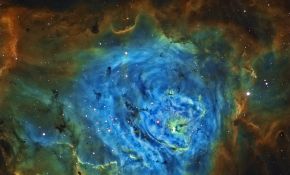 油畫版 M8礁湖星雲