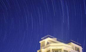 阳台上的星轨