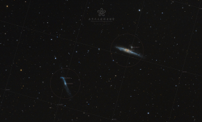 NGC4631&NGC4656鲸鱼星系与曲棍球星系及M13武仙座球状大星团