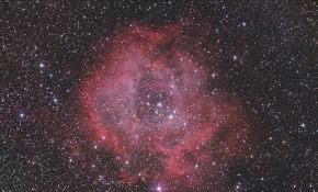 M42 Orion Nebula and NGC2237 Rosette Nebula