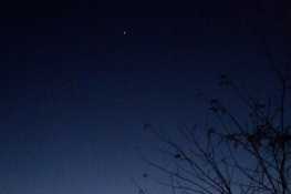 看到铱星闪了，下午6点58多，北极星附近