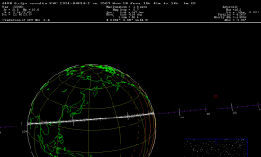 11月19日凌晨小行星6408掩星廣州附近地區見掩情况