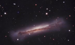 汉堡包星系，NGC 3628，狮子座三重星系之一，10"RC+Q9@若岩,9.5hr