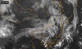 气象局预测的今天23点卫星云图北京市看不见流星雨了 唉~