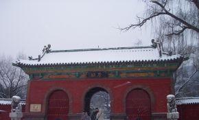 雪中晋祠