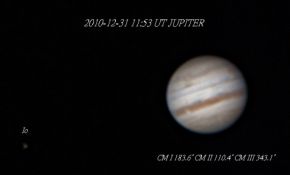 2010-12-31 11:53 UT JUPITER Last image for the year