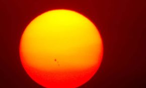 3.14.落日，长焦相机直拍到的太阳黑子