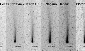 12月4日大西浩二拍摄的Lovejoy彗星离子尾扰动组照拆解动画