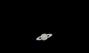 新手第一次打土星,卡片机目镜后.
