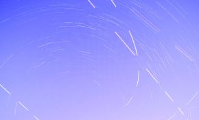 在光害下的试拍星轨+暑假银河照片的星轨叠加