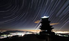 在京西高峰鸟瞰京城，拍摄星轨（11P）