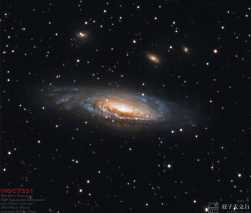 气泡星云NGC7635和飞马座星系NGC7331