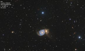 M51漩涡星系（每天凌晨拍一点）