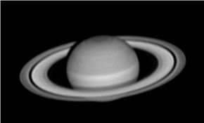 2014.4.10凌晨云缝中的火星和黯淡的土星