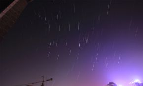 西安严重光害下的星轨