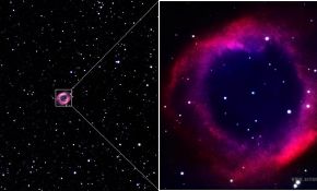 2007年8月14日拍摄的NGC7293旋涡星云(Helix Nebula)