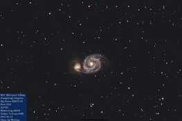 C/2011 L4 Panstarrs 彗星和M51惠尔浦星系
