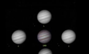 2012年1月19的火星及1月3日的木星