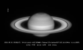 土星北極的六角形風暴