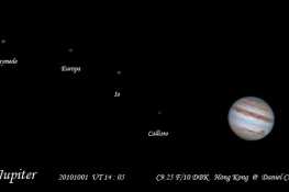 國慶小木星 大紅班+四大衛星