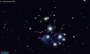 2012年4月3日金星掠过昴宿星团