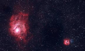 南昌近郊仙游谷的NGC7000、M8、M20、103P