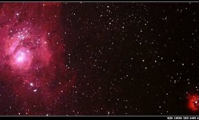 市区强光害下也能拍，NGC7000北美星云，M8， M20