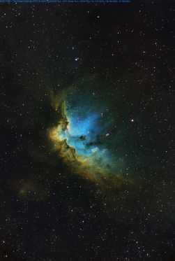 SHO窄带巫师星云 The Wizard Nebula NGC7380 累积24小时