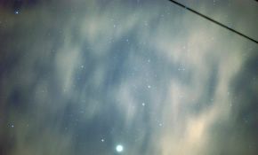 瞎拍了几张星星，云太多了