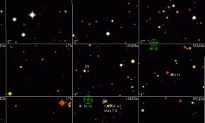 11月4日麦克诺特彗星（C/2008 A1）接近M10球状星团