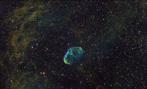 不同主镜拍摄的NGC6888，哈勃色合成