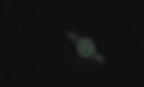 第一次拍到土星（摄像机直拍）
