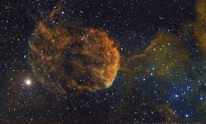 IC443水母星云，窄带17.33小时@若岩天文台