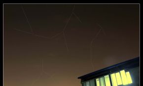 城市夜星空
