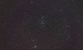 3月5日晚上的LULIN彗星合鬼星团。