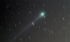 27日晚拍的C/2014Q2彗星，有月光干扰。QHY8pro拍摄
